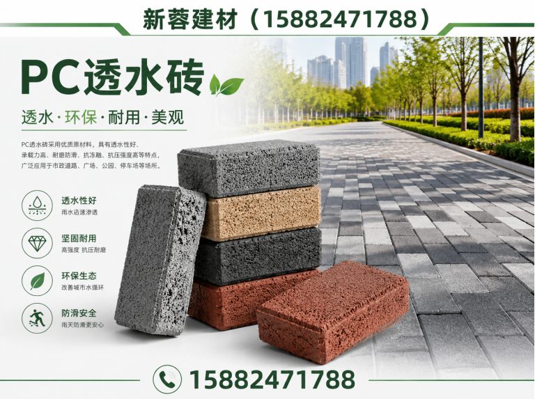 邛崃市PC透水砖展示图